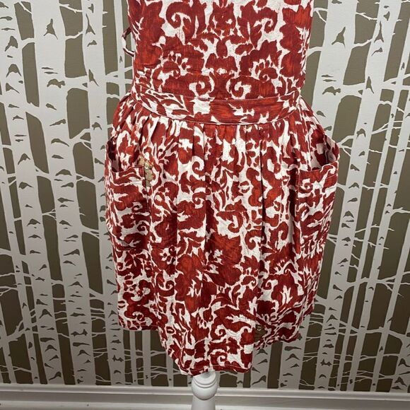 Tag Abstract Floral Printed Apron - Picture 6 of 9